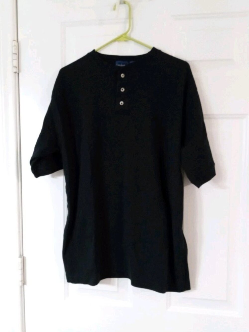 Cambridge Classics Short Sleeve Navy Blue Henley Vintage Mervyn’s Men’s Size L